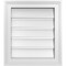 Ekena Millwork Vertical Surface Mount PVC Gable Vent: Functional, w/ 2"W x 1-1/2"P Brickmould Frame, 16"W x 18"H GVPVE16X1802SF - alternate 1